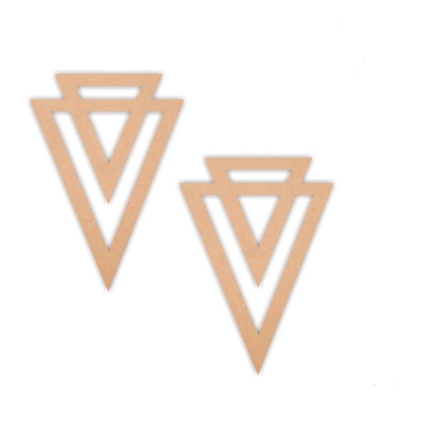 Geometric earrings design 7