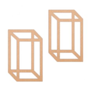 Geometric earrings design 6