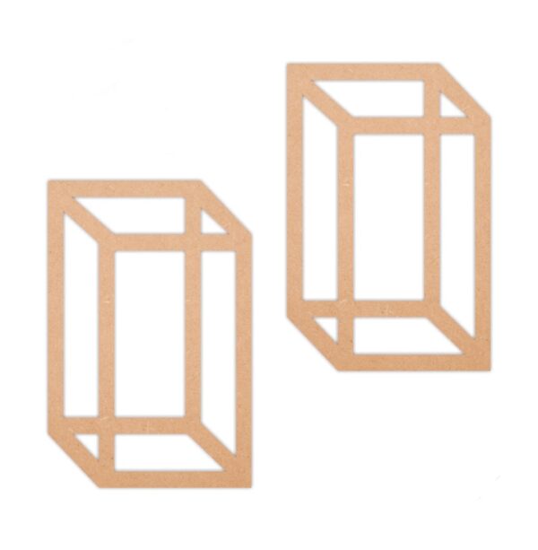 Geometric earrings design 6