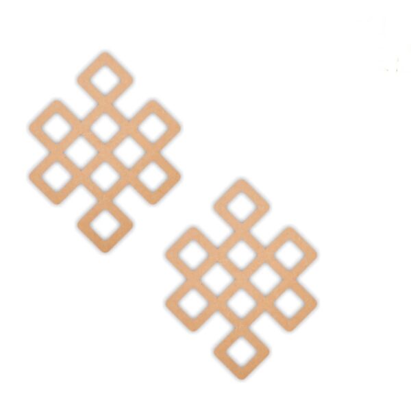 Geometric earrings design 5