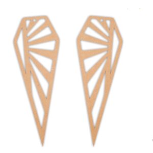 Geometric earrings design 4