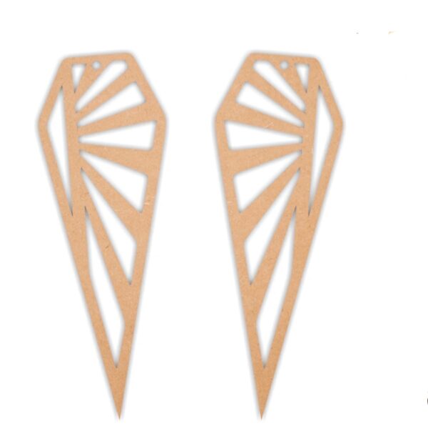 Geometric earrings design 4