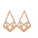Geometric earrings design 3