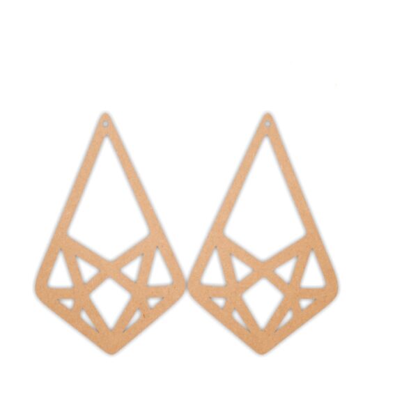 Geometric earrings design 3