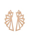 Geometric earrings design 1