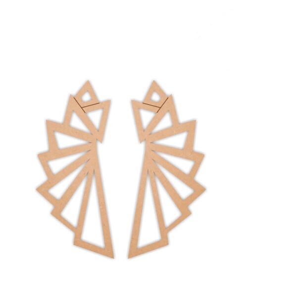 Geometric earrings design 1