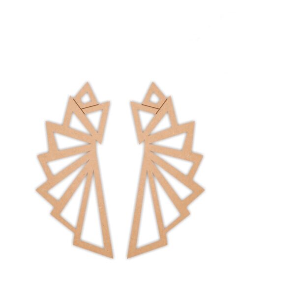 Geometric earrings design 1