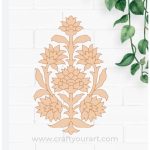 Flower Motif Pre Marked MDF Design 2