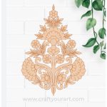 Flower Motif Pre Marked MDF Design 3