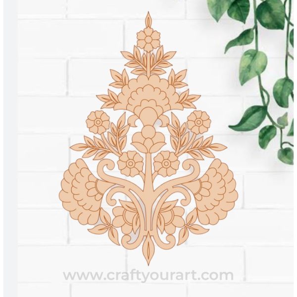 Flower Motif Pre Marked MDF Design 3