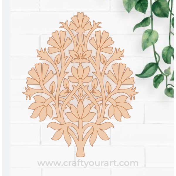 Flower Motif Pre Marked MDF Design 4