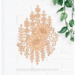 Flower Motif Pre Marked MDF Design 5
