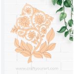 Flower Motif Pre Marked MDF Design 1