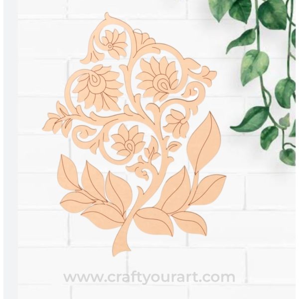 Flower Motif Pre Marked MDF Design 1
