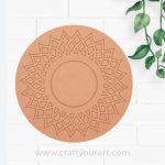 Diya Tealight Holder Pre Marked MDF Design 22