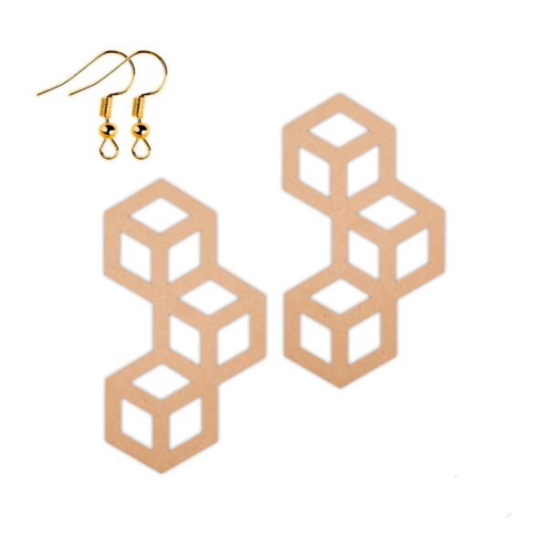 Geometric earrings design 22
