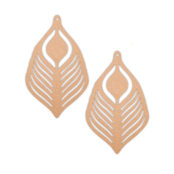 Fether earrings design 3