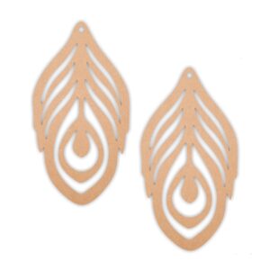 Fether earrings design 11