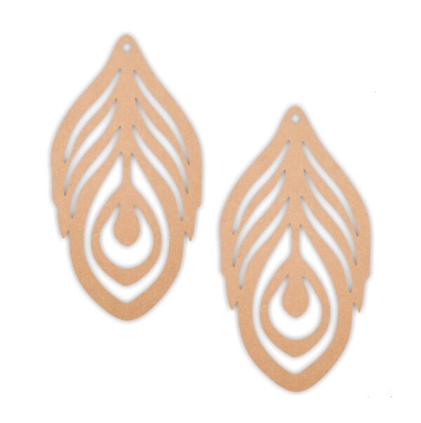 Fether earrings design 11