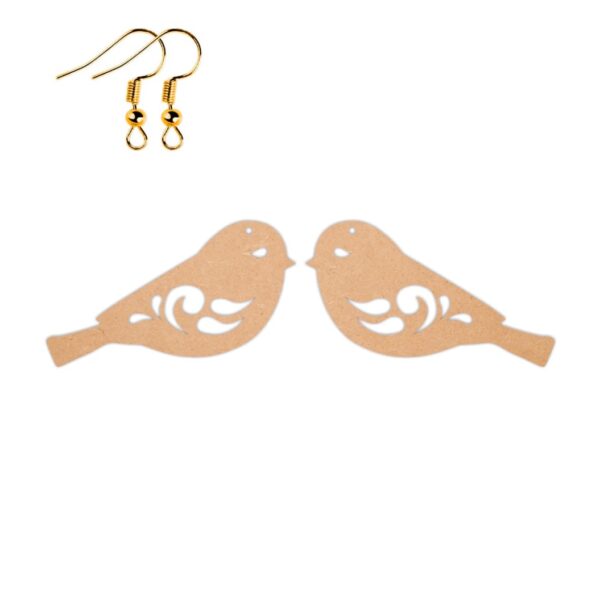 Bird earrings design 3