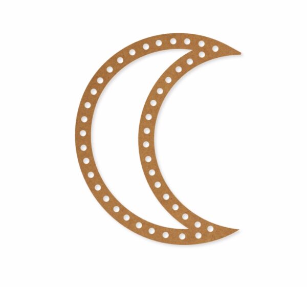 Macrame ring moon design 2