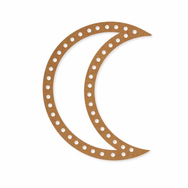 Macrame ring moon design 2