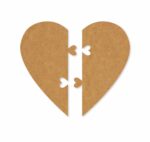 Split heart design 1