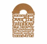 Rainbow text base design 1