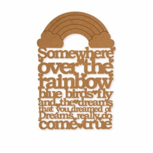 Rainbow text base design 1