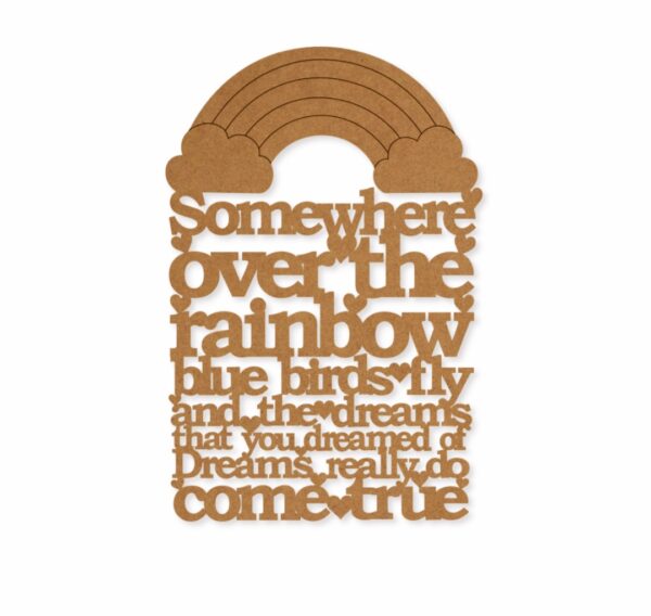 Rainbow text base design 1
