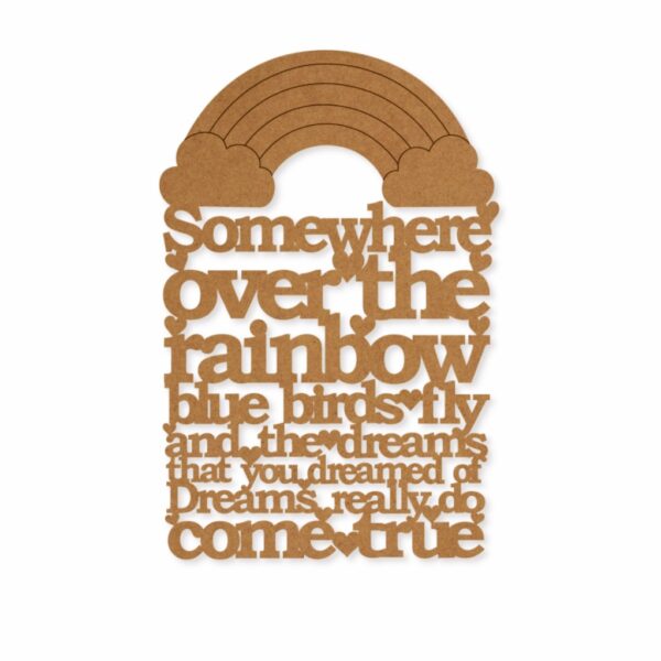 Rainbow text base design 1