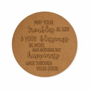 Premarked text round base design 1