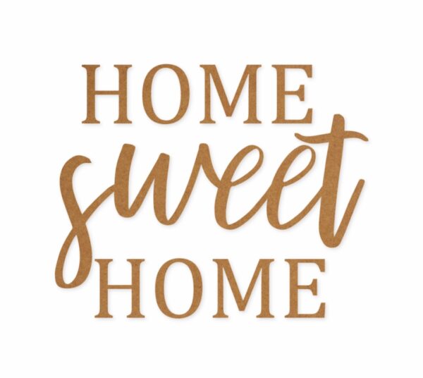 Home sweet home text design 2