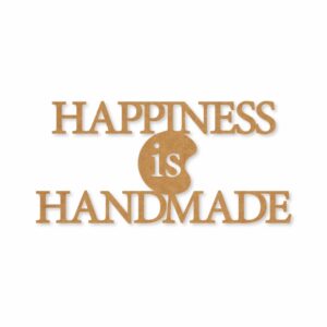 Happiness is handmade text design 1