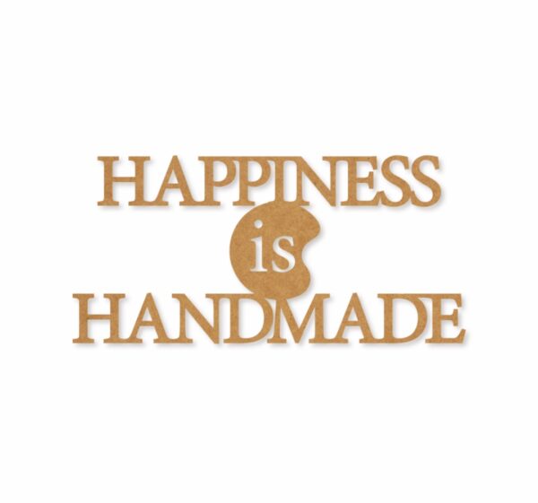 Happiness is handmade text design 1