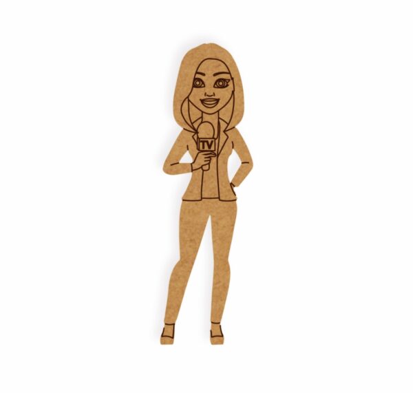 T. V reporter design 1
