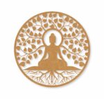 Buddha with leaves design 1