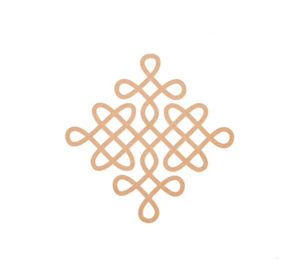 Elegant ornament pattern plain kolam art design 1