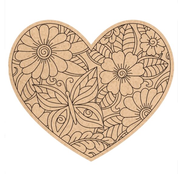 Heart Mandala design 1