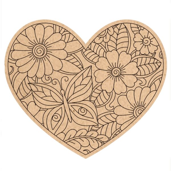 Heart Mandala design 1