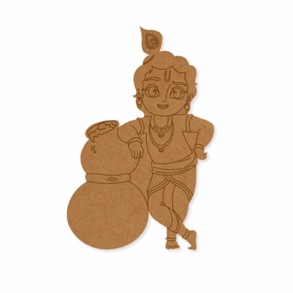 Krishna ji with makhan design 1