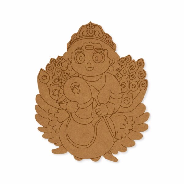 Lord Murugan Mdf Pre Marked Design 1