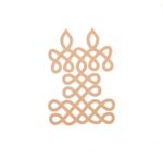 Candle pattern plain kolam art design 1