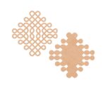 Geometric circular plain kolam art design 1