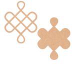 Simple pattern kolam art design 1