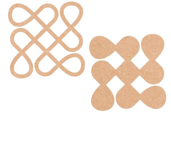 Swastik pattern kolam art design 1