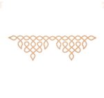 Border plain kolam art design 1