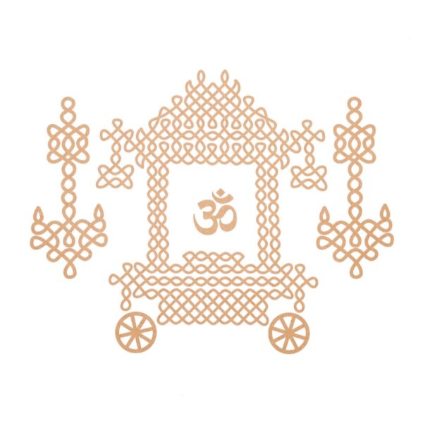 Om plain kolam art design 1