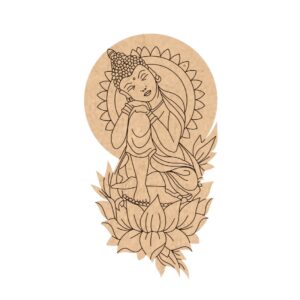 Buddha on lotus design 1