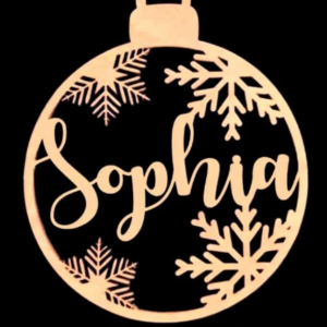 Customised Name Christmas Hanger Cutout